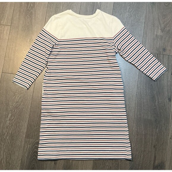 Marine Layer Women's Size Medium Nautical Striped 3/4 Sleeve April Tunic Dress - Picture 6 of 6